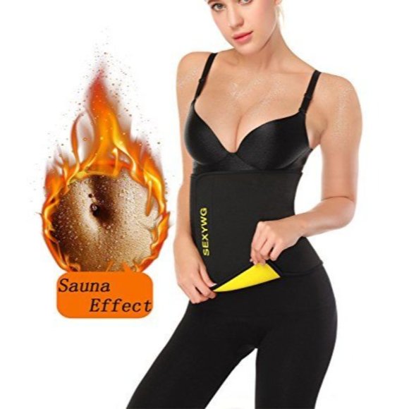 SEXYWG Hot Sweat Neoprene Shaper Velcro Slimming Belt Sauna Waist Trainer New 3X - Picture 5 of 5